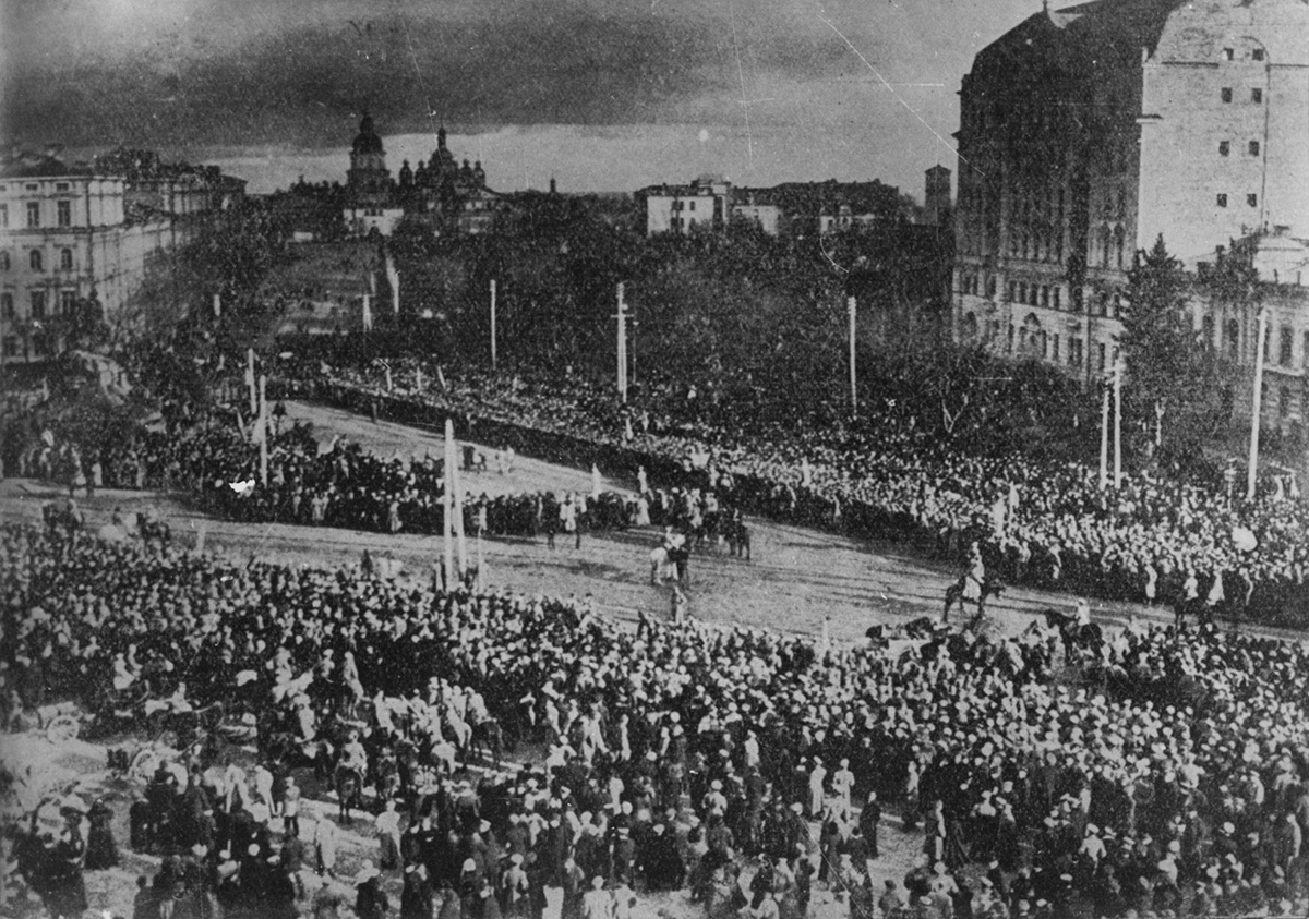 22 січня 1919 рік, Софіївська площа у Києві