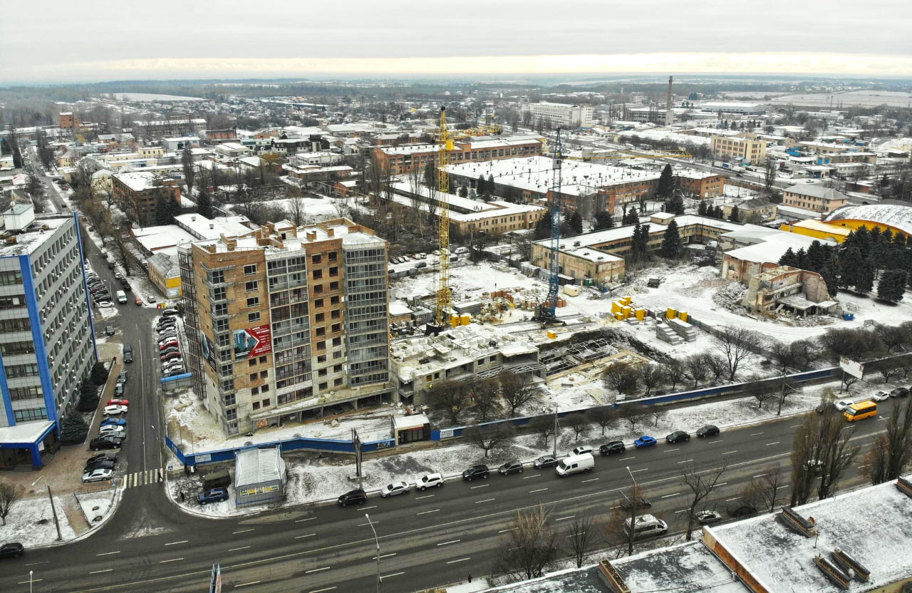 Будівництво ЖК «Європейський» на місці головного корпусу заводу «Знамя»