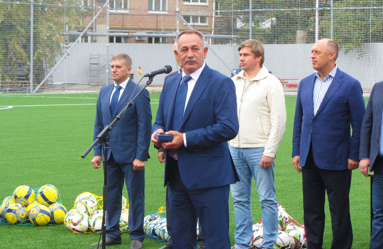 Олександр Кудацький на відкритті оновленого стадіону «Динамо» у 2016 році