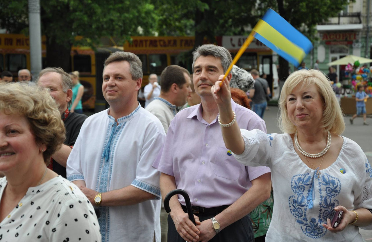 Олена Адамович на святкуванні Дня Європи у Полтаві 17 травня 2014 року