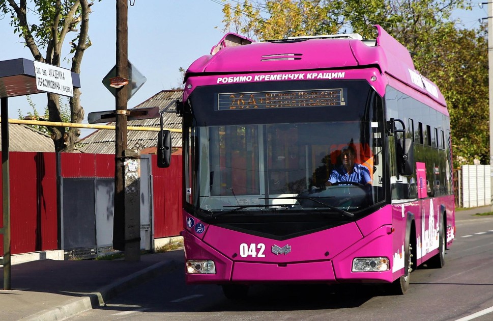 Тролейбус з автономним ходом у Кременчуці