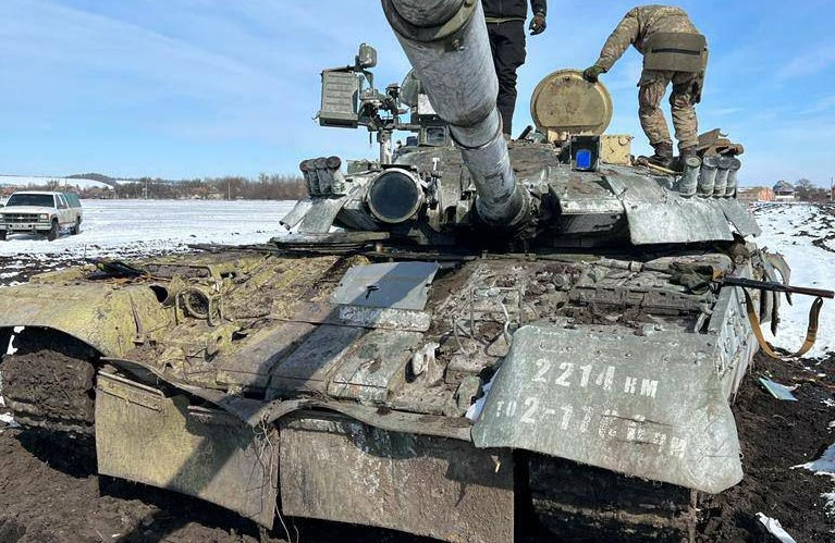 Захоплений російський танк Т-80У