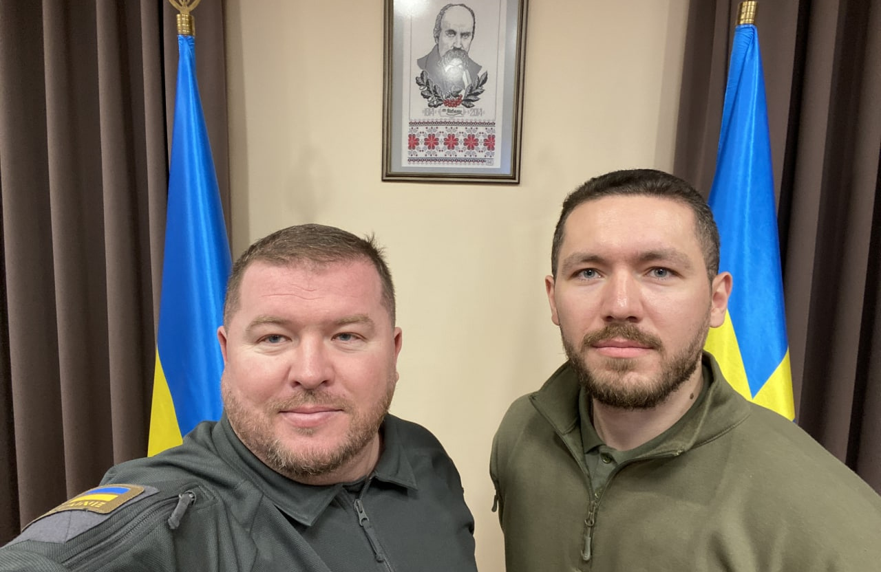 Начальник Полтавської ОВА Дмитро Лунін та його новий заступник Олексій Бруслик