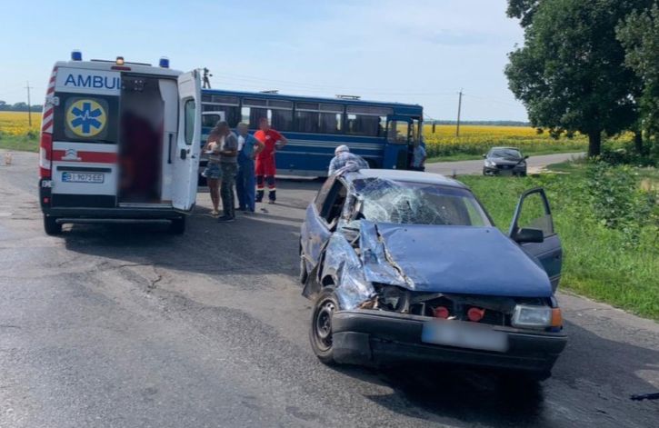 ДТП в районі села Максимівка Піщанської громади  | Фото: pl.npu.gov.ua