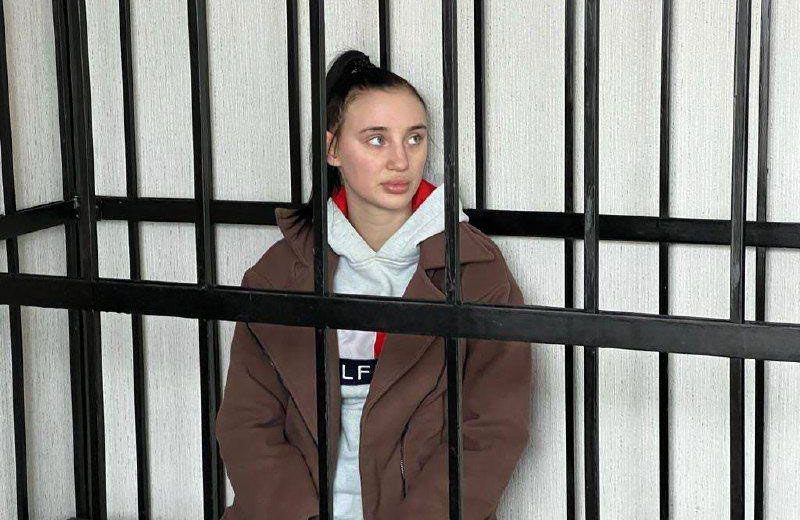 Ангеліна Довбня у залі суду | Фото: twitter.com/Zn_Portnova
