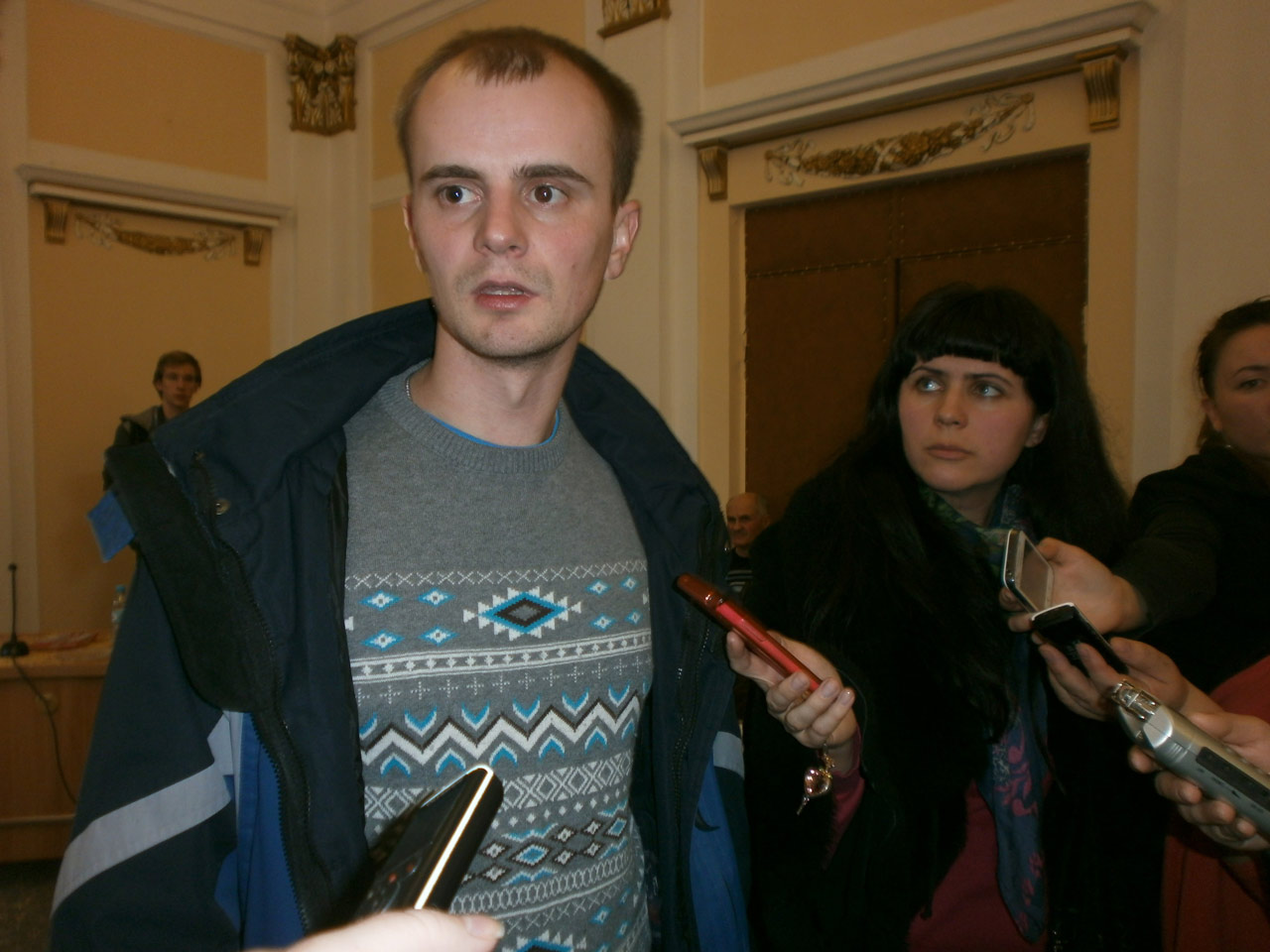Один із лідерів Євромайдану у Полтаві, керівник обласного осередку «Свободи» Роман Чабановський.