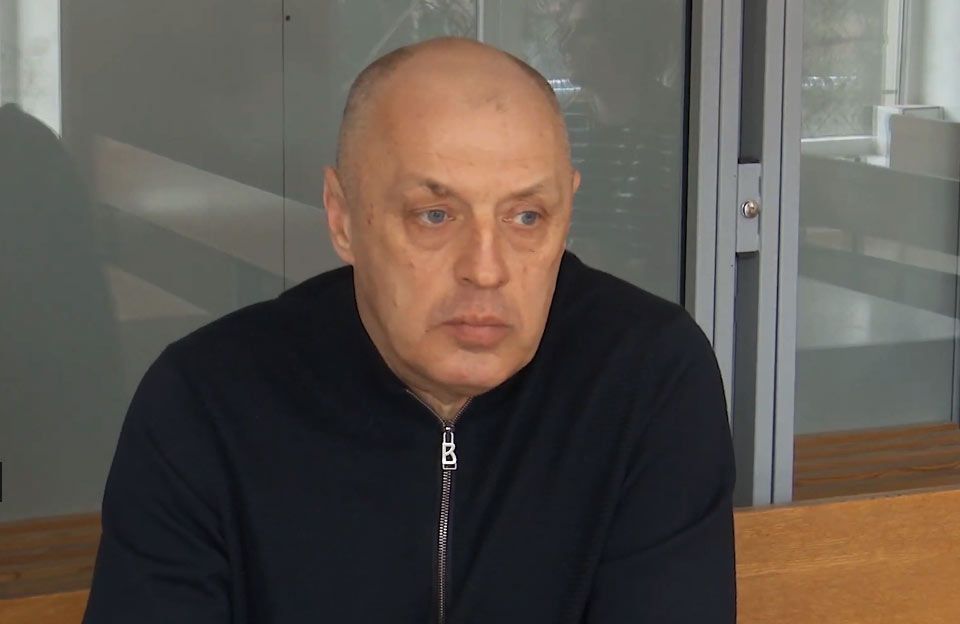 Олександр Мамай у залі суду | Кадр з відео «Суспільне Полтава»