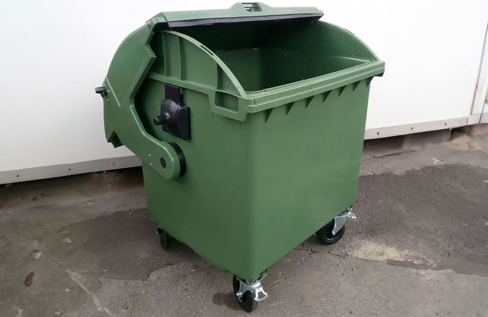Приклад пластикового контейнера з круглою кришкою німецької компанії SULO, які продає ТОВ «ВСЕ Еколоджі»