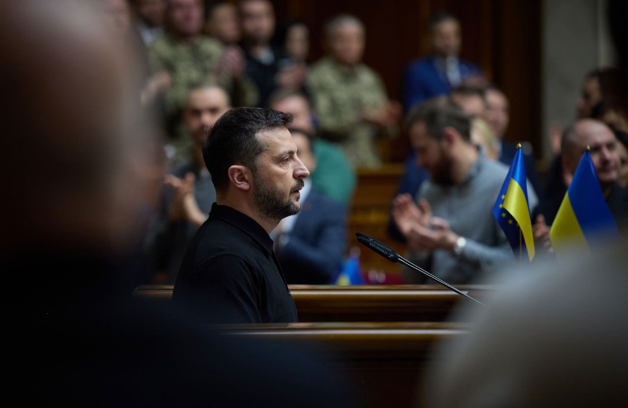 Володимир Зеленський представляє План перемоги у Верховній Раді 16 жовтня 2024 року