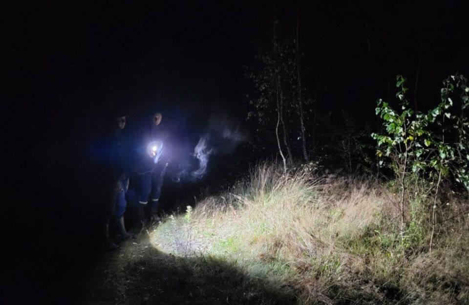 У Нехворощанській громаді у лісі поліцейські всю ніч шукали зниклого дідуся з онукою — знайшли живими під ранок
