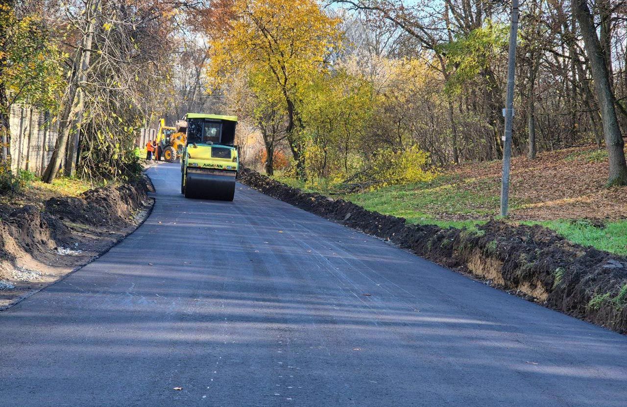 Відремонтована ділянка дороги в районі села Петрівка Полтавської громади