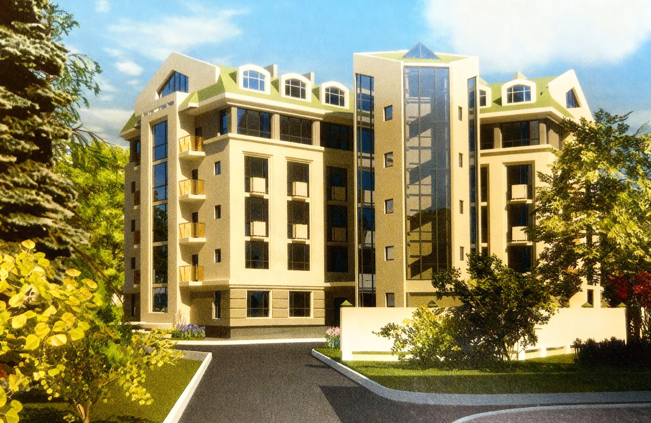 Ескіз будівництва готелю на вул. Соборності, 35б у Полтаві