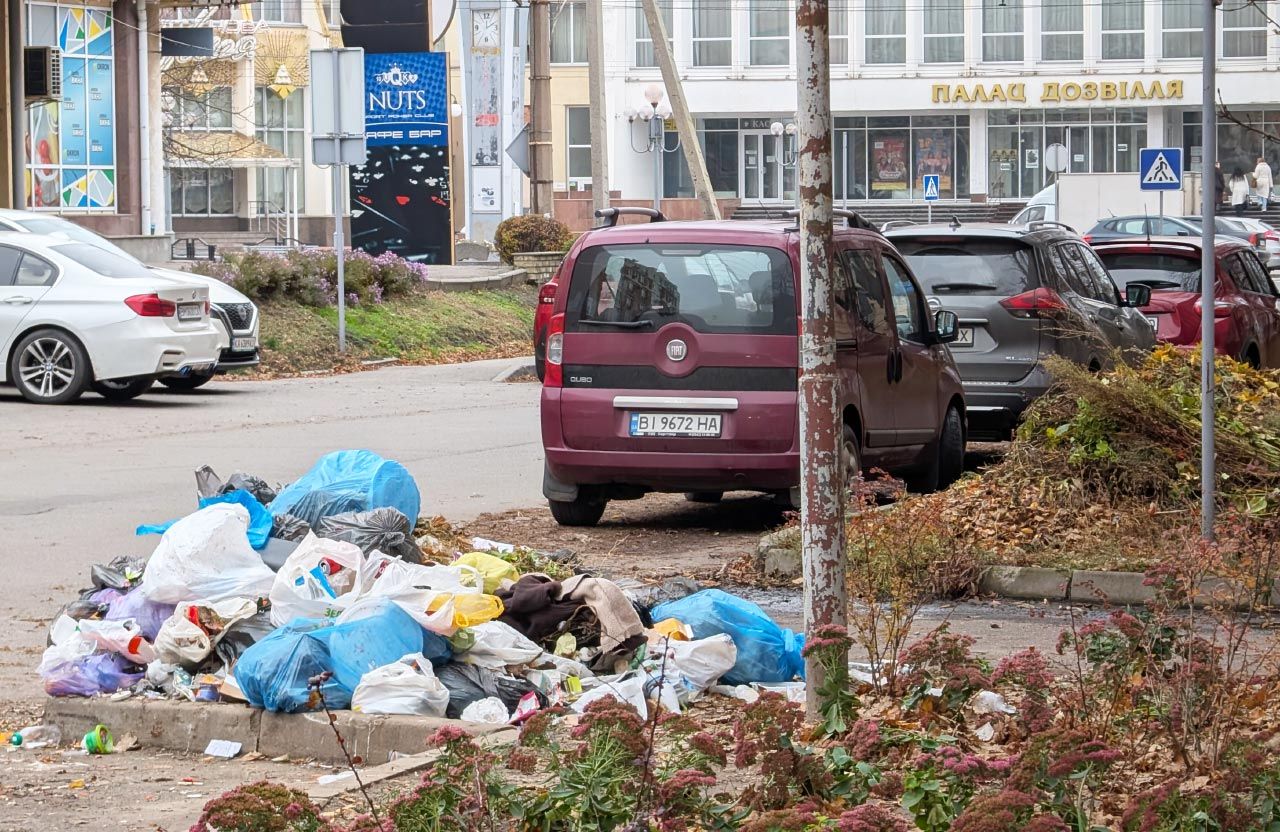 Стихійне сміттєзвалище на вулиці УПА, 3 у Полтаві