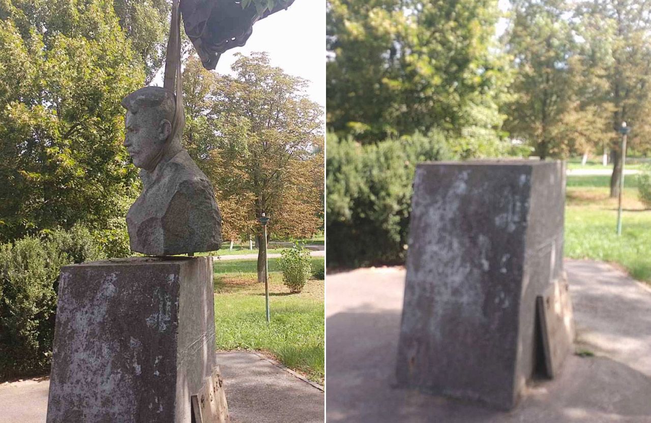 Демонтаж пам’ятника у селі Василівка Коломацької громади