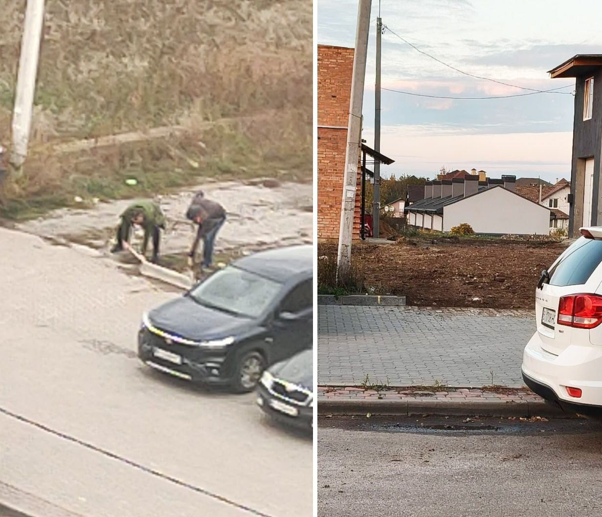 На Браїлках власники гаражів самовільно зносять бордюри й облаштовують заїзди в кооператив — влада ігнорує проблему третій рік