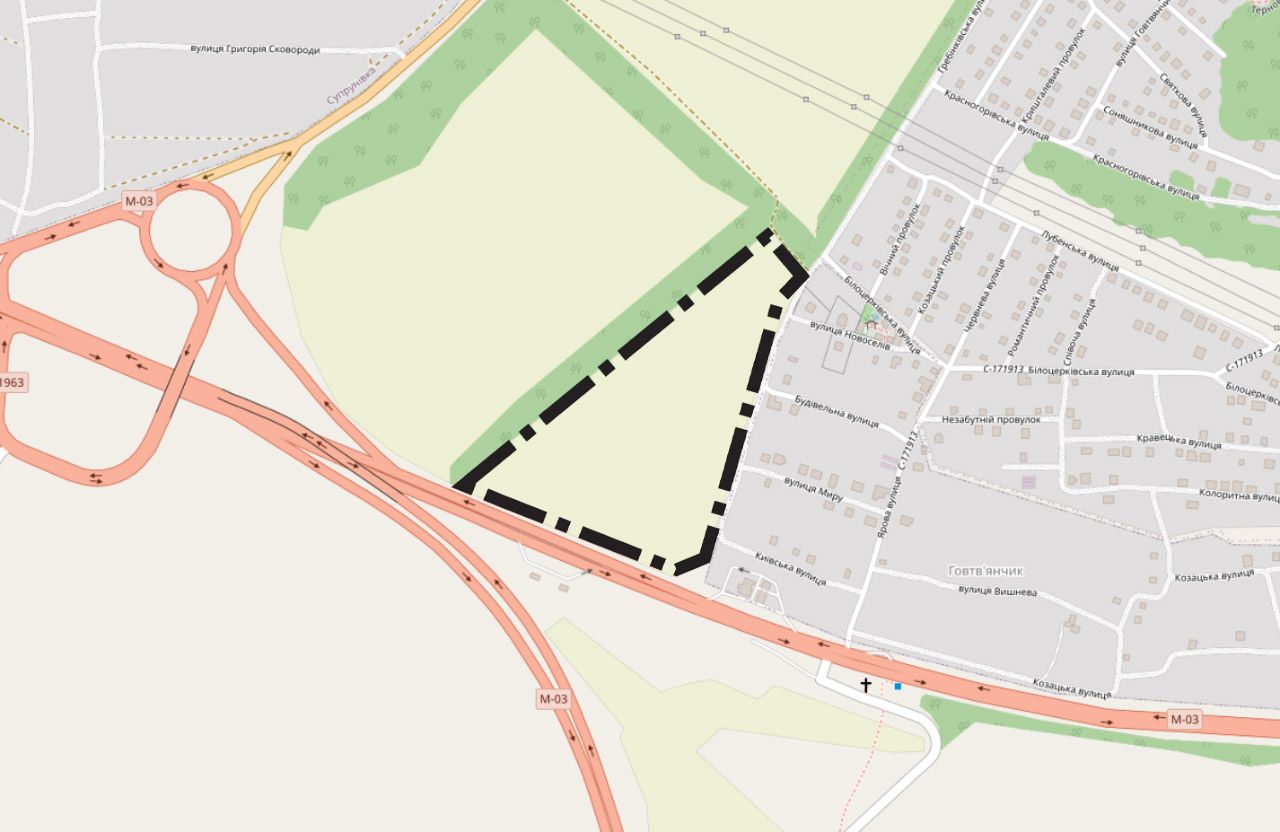 Ділянка, для якої міськрада може погодити розробку ДПТ