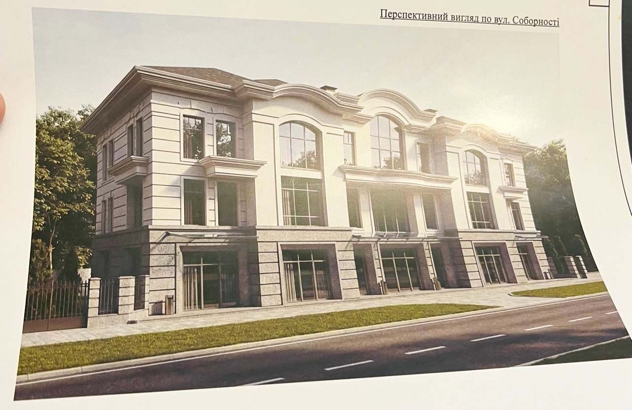 Ескіз будівництва на вул. Соборності, 2 у Полтаві