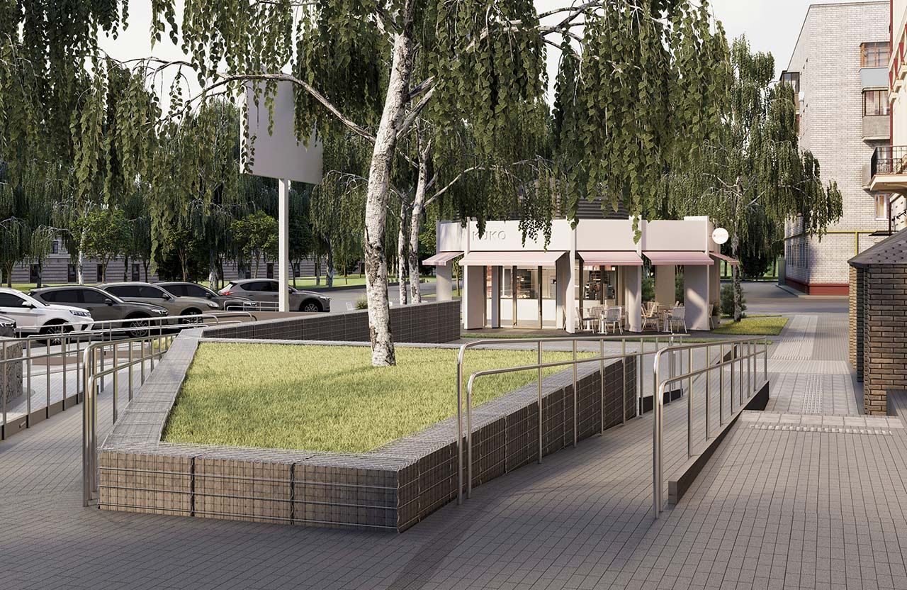 Підприємці власним коштом реконструюють зелену зону на вул. Державного прапора