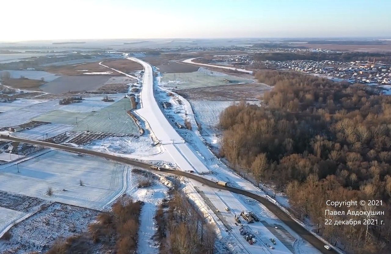 Недобудована ділянка траси Н-31: об’їзд Решетилівки поблизу села Хоружі | Кадр з відео Павла Авдокушина