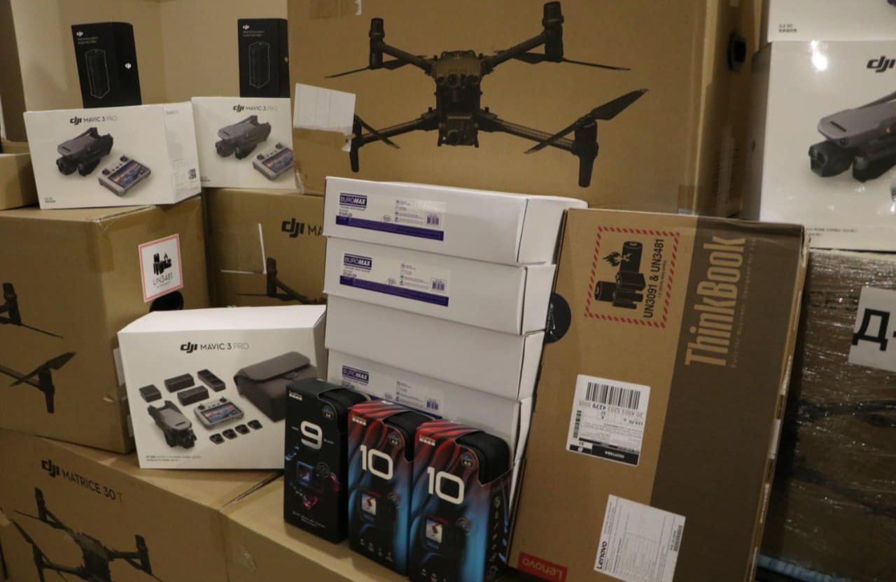 Закуплені Полтавською міськради дрони | Фото: Євген Дикань