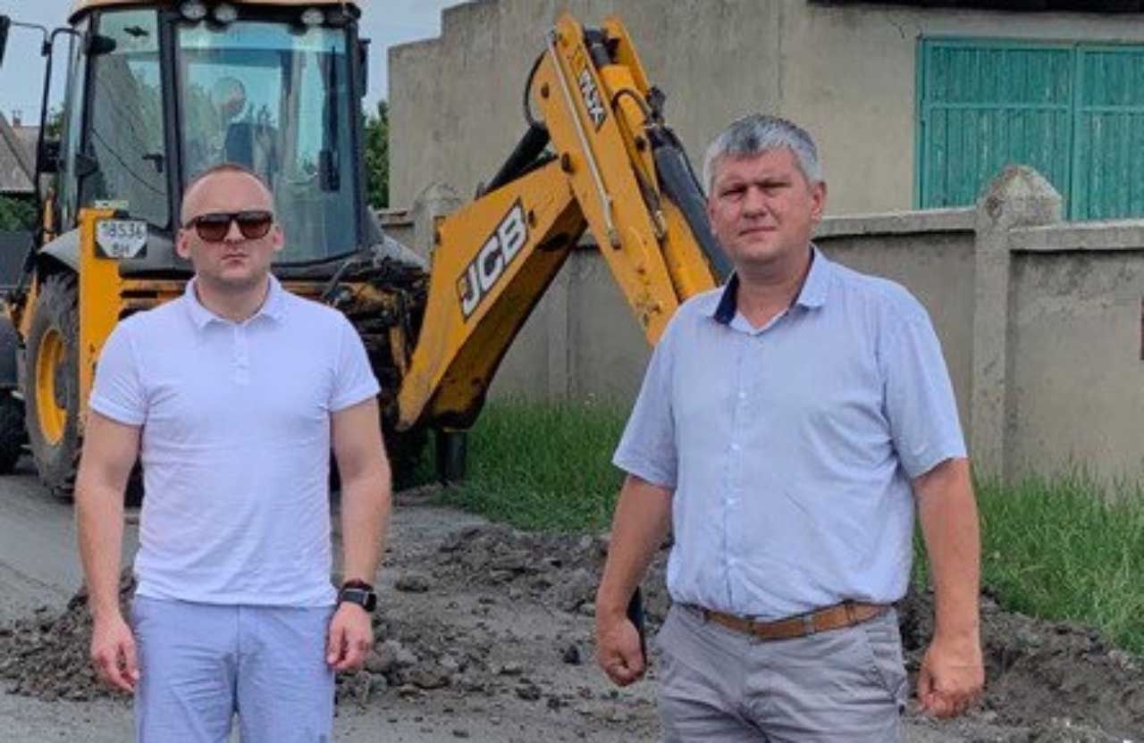 Заступник начальника Полтавської ОВА Максим Калінін та Анатолій Зорькін