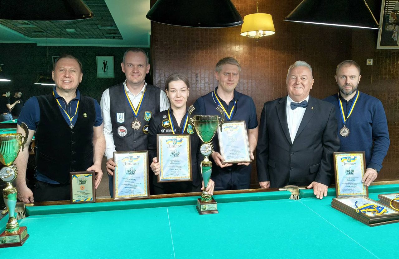 Подвійне «золото» в особистих виступах і «срібло» командного заліку: тріумф Полтавської політехніки на Кубку України зі спортивного більярду