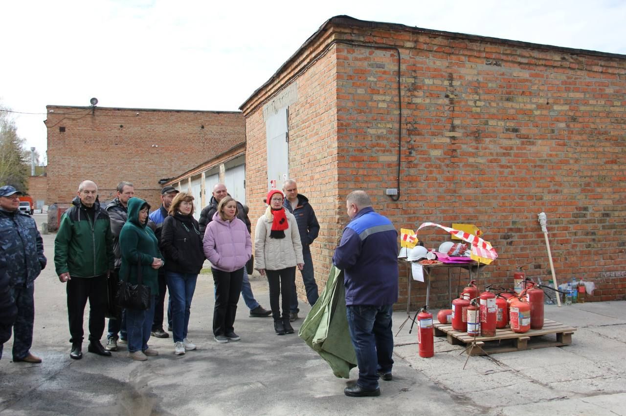 «Полтаватеплоенерго»: для працівників підприємства провели тренування з цивільного захисту