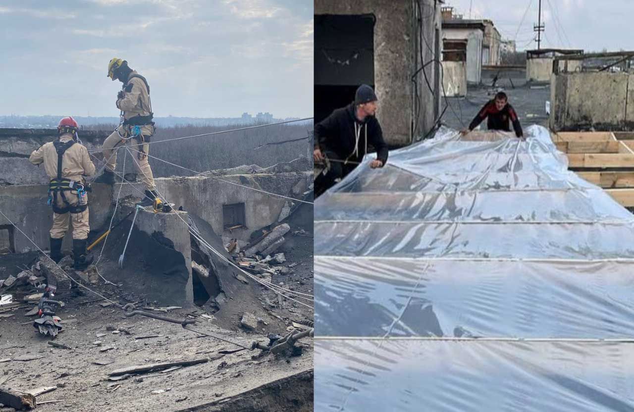 Покрівля багатоповерхівки на вулиці Великотирнівській, 35/1