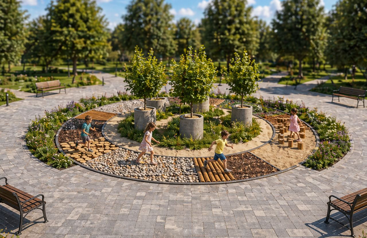 Спроба візуалізувати сенсорну доріжку у Сонячному парку