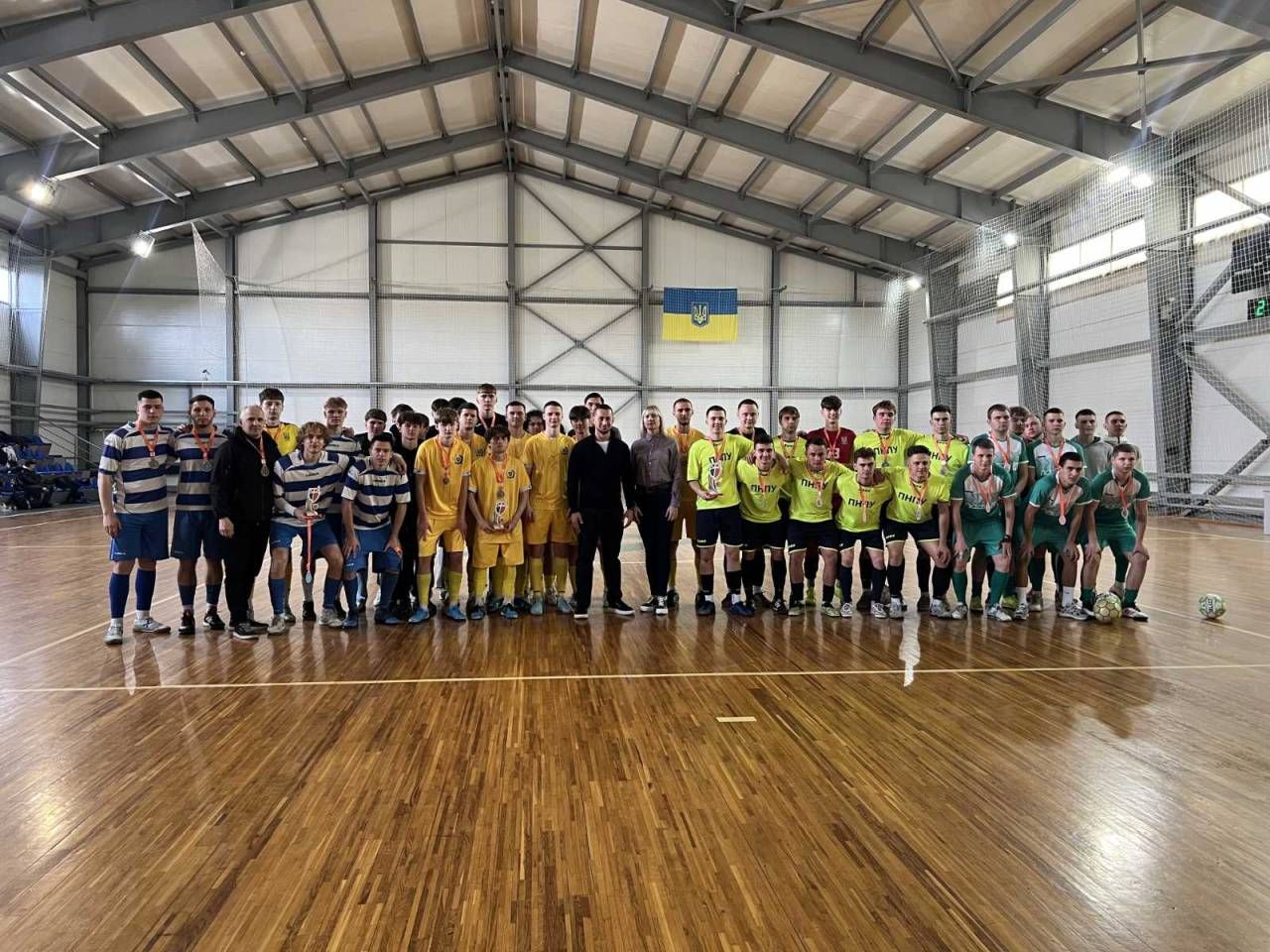 Команда з футзалу Полтавського педагогічного університету — переможці обласного етапу «Пліч-о-пліч Всеукраїнські студентські ліги»
