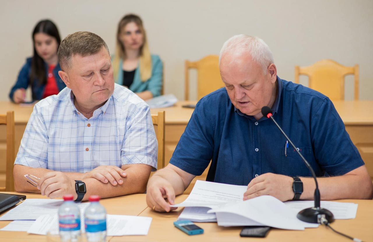 Керівник ПОКЛ Григорій Оксак та очільник Полтавського ДОЗ Віктор Лисак