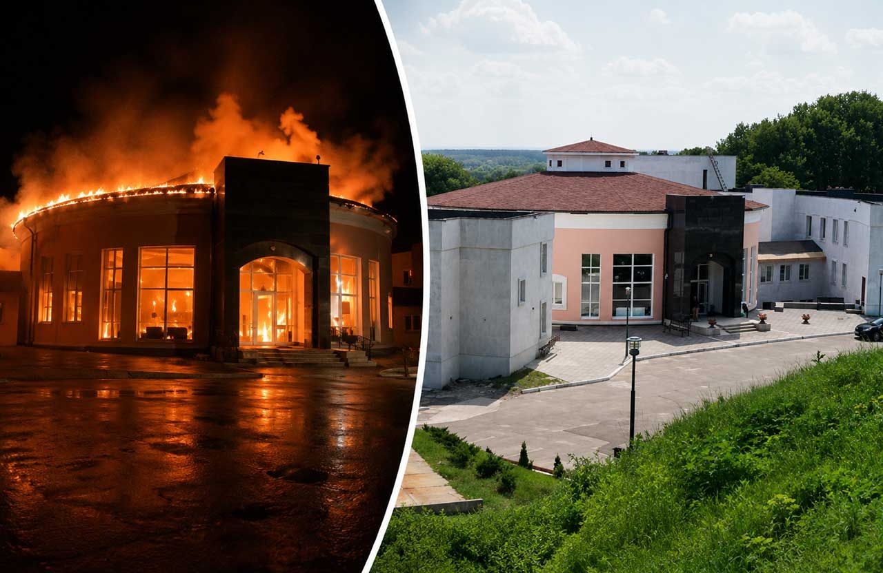 У Гадячі масштабна пожежа знищила центр хасидизму: збитки оцінюють у мільйони доларів