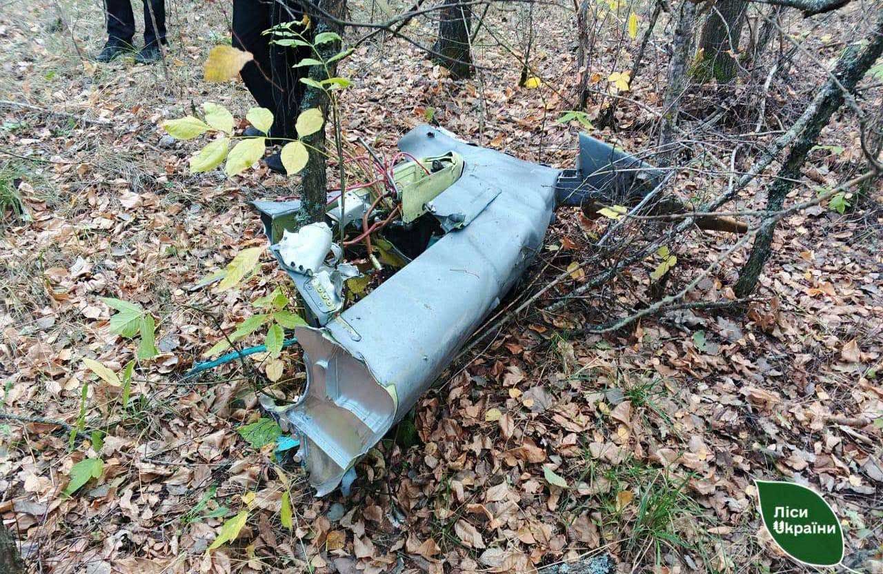 Уламки російських ракет спричинили загоряння у Псільському та Новосанжарському лісництвах