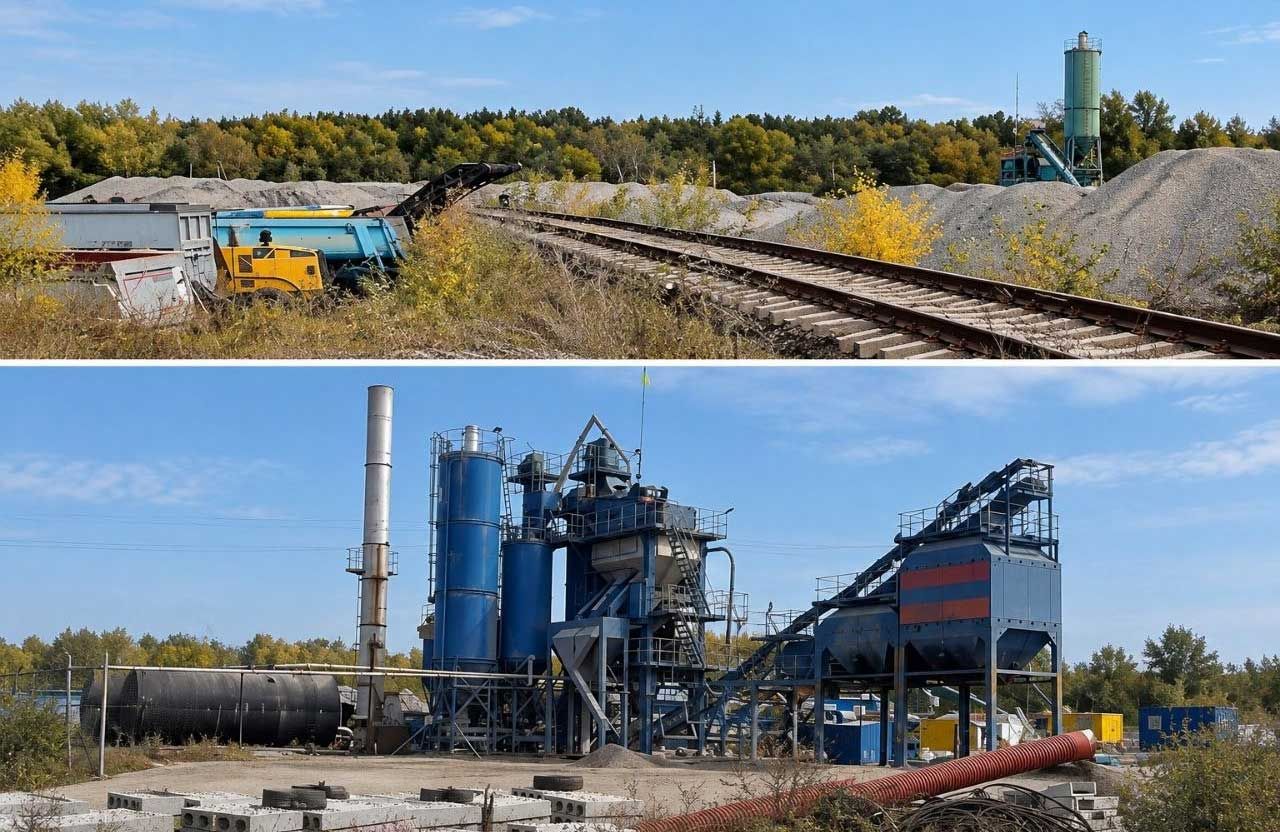 Асфальтний завод с. Нижні Яреськи